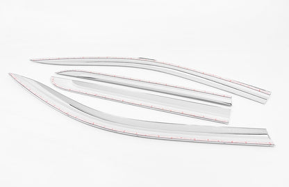 Auto Clover Chrome Wind Deflectors Set for GWM POER 300 2025+ (4 pieces)