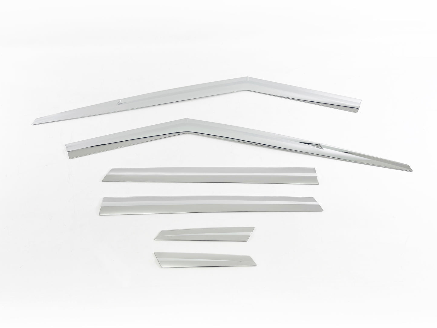 Auto Clover Chrome Wind Deflectors Set for Kia EV4 2025+ (6 pieces)