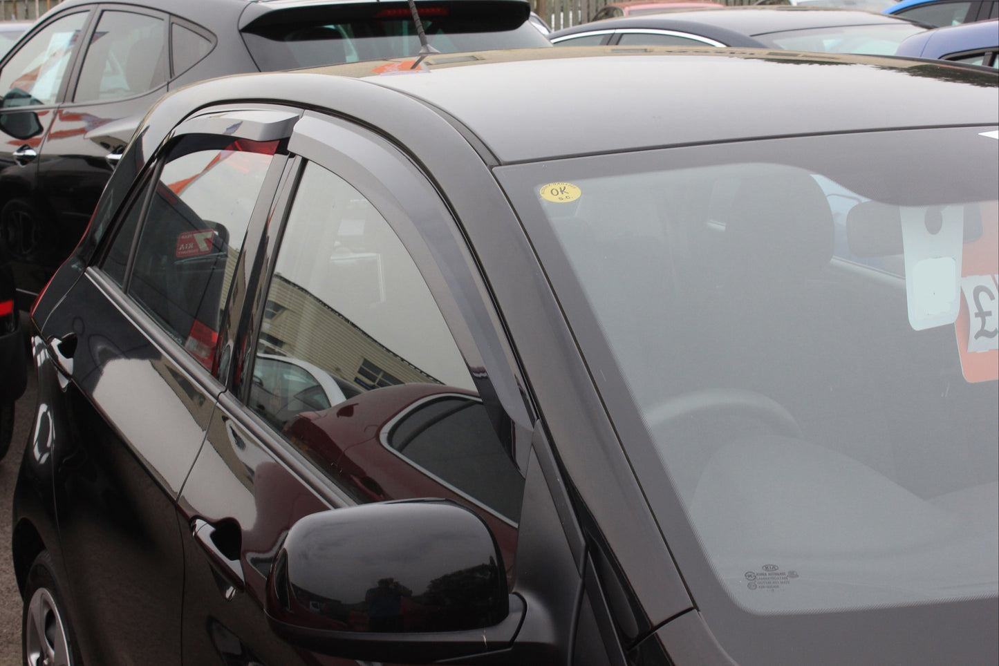 Auto Clover Wind Deflectors Set for Kia Picanto 2012 - 2016  (4 pieces)