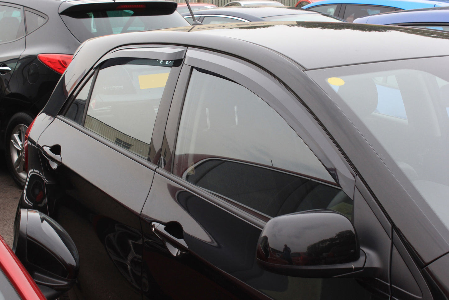 Auto Clover Wind Deflectors Set for Kia Picanto 2012 - 2016  (4 pieces)