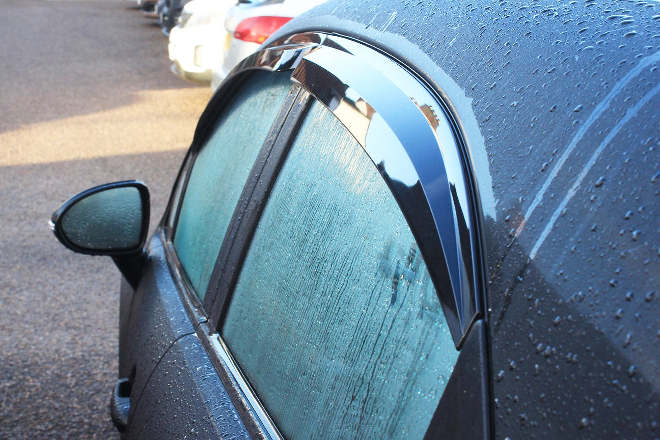 Auto Clover Wind Deflectors Set for Kia Rio 2012 - 2016 (4 pieces)