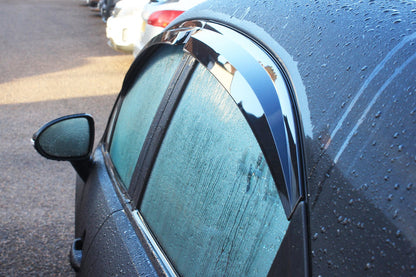 Auto Clover Wind Deflectors Set for Kia Rio 2012 - 2016 (4 pieces)