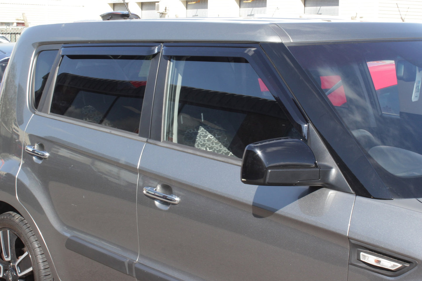 Auto Clover Wind Deflectors Set for Kia Soul 2009 - 2013 (4 pieces)