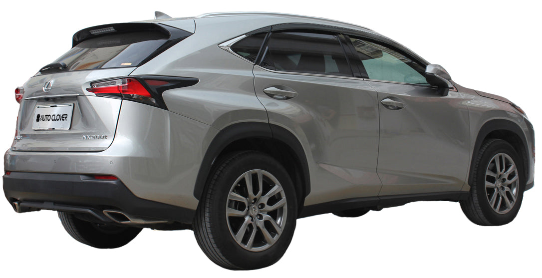 Auto Clover Premium Wind Deflectors Set for Lexus NX 2014 - 2021 (6 pieces)