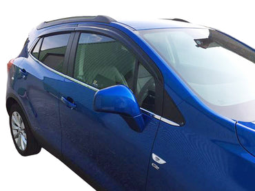 Auto Clover Wind Deflectors Set for Vauxhall Opel Mokka 2012 - 2019 (4 pieces)