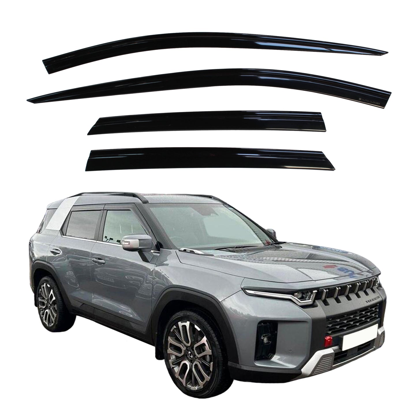 Auto Clover Wind Deflectors Set for Ssangyong KGM Torres 2024+ (4 pieces)