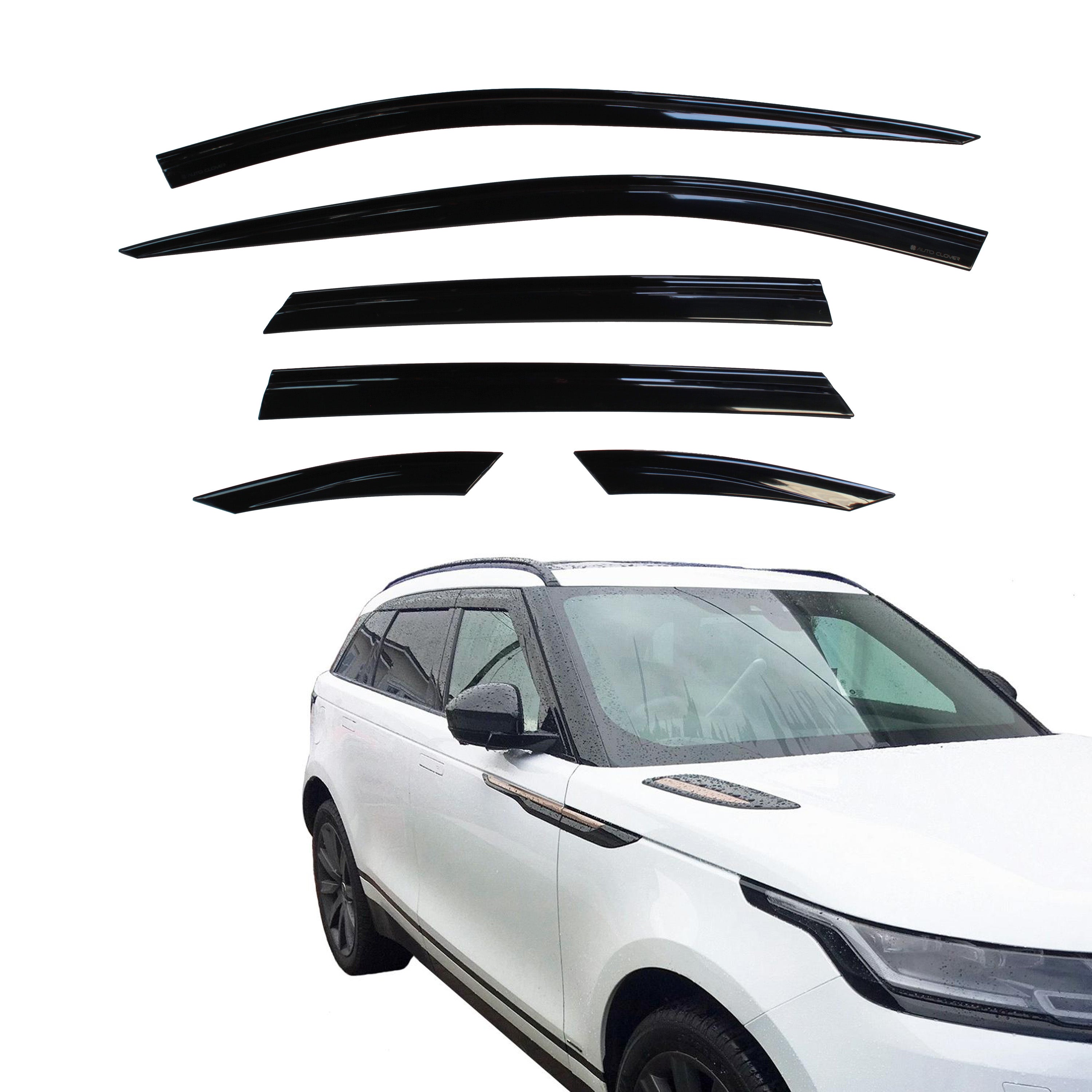 Auto Clover Wind Deflectors Set for Range Rover Velar 2017+ (6 pieces ...