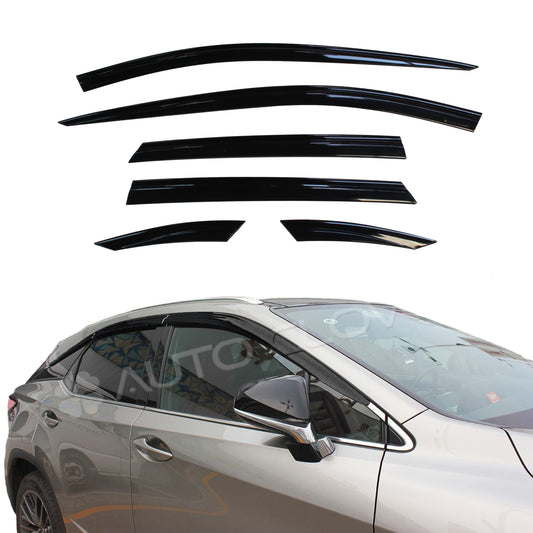 Auto Clover Premium Wind Deflectors Set for Lexus RX 2015 - 2022 (6 pieces)