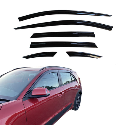 Auto Clover Wind Deflectors Set for Kia Niro 2022+ (6 pieces)