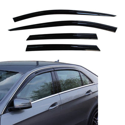 Auto Clover Wind Deflectors Set for Mercedes E Class W212 2009 - 2016 (4 pieces)