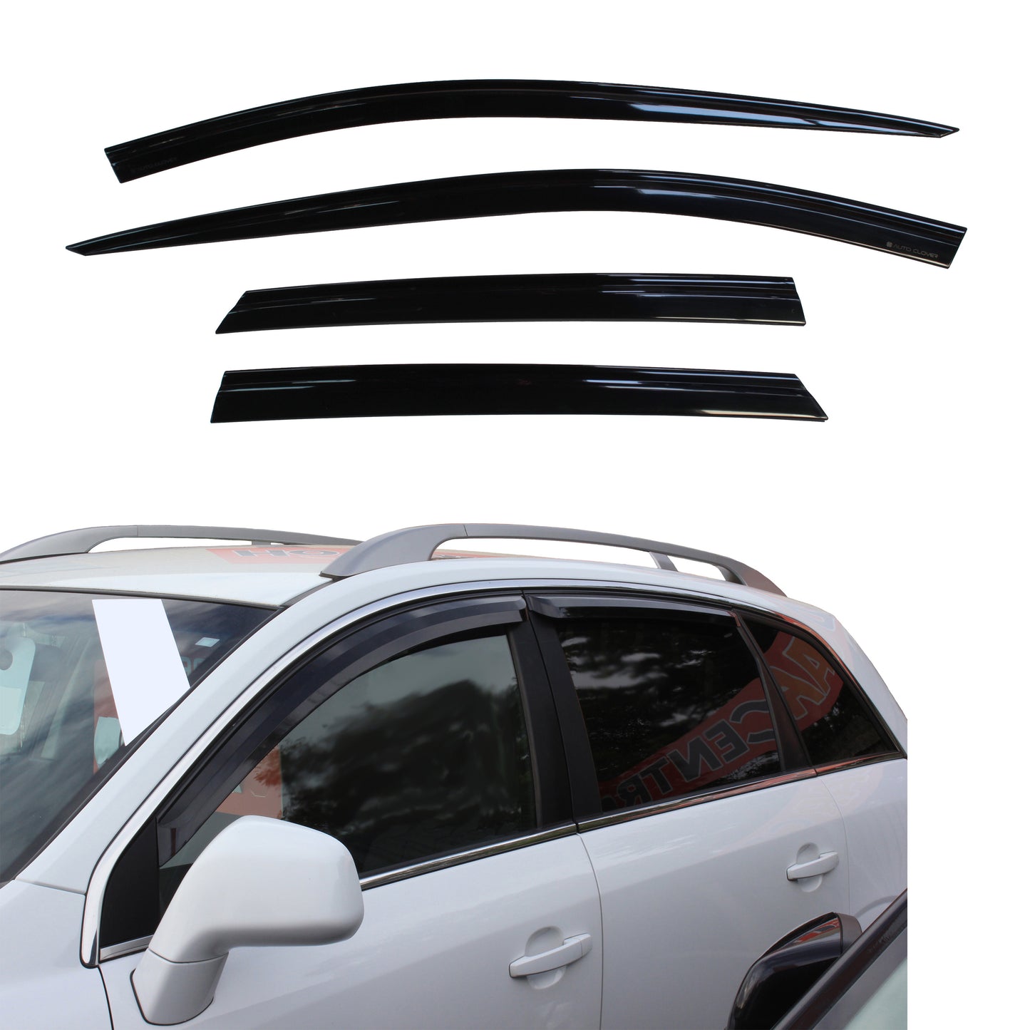 Auto Clover Wind Deflectors Set for Vauxhall Opel Antara 2007+ (4 pieces)