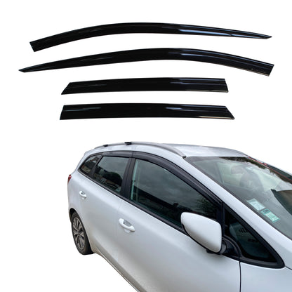 Auto Clover Wind Deflectors Set for Kia Ceed Estate 2012 - 2018 (4 pieces) Cee'd