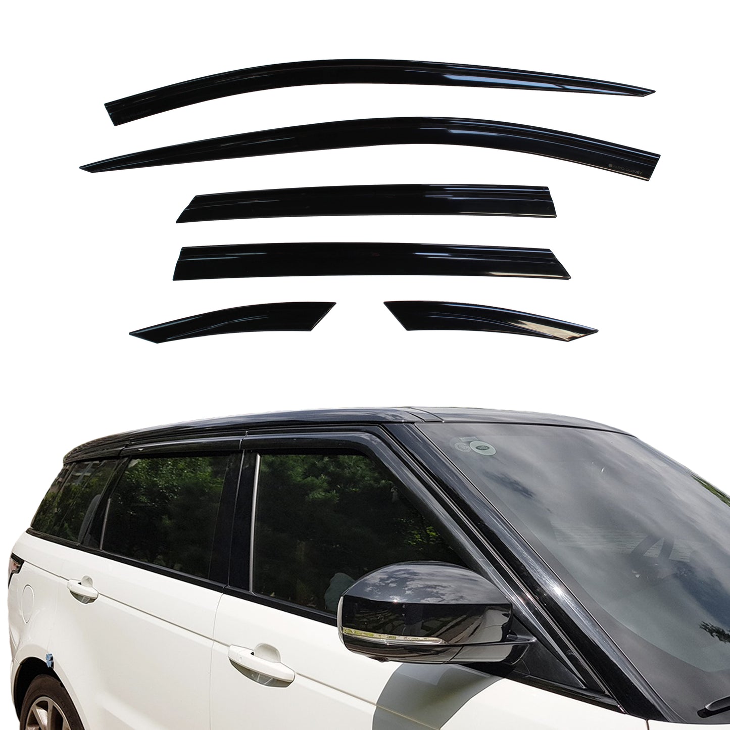 Auto Clover Premium Wind Deflectors Set for Range Rover Sport 2013 - 2022 6 pcs