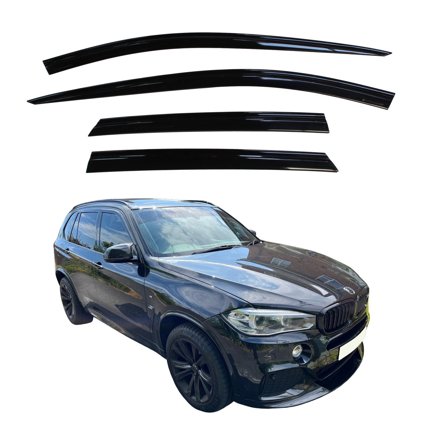 Auto Clover Wind Deflectors Set for BMW X5 F15 / F85 2013 -2018 (4 pieces)