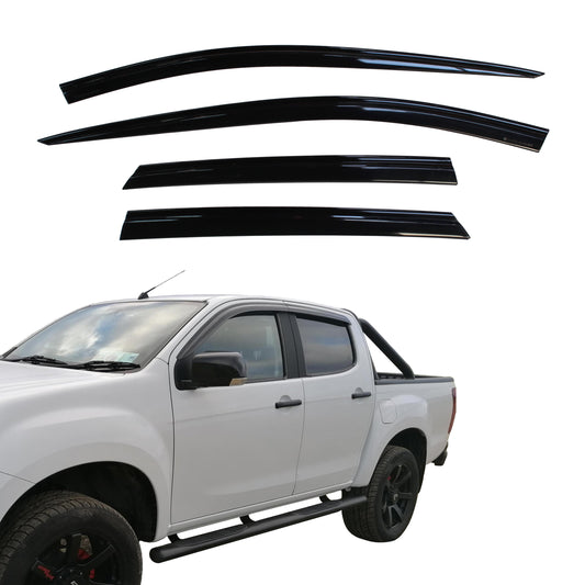 Auto Clover Wind Deflectors Set for Isuzu D-MAX 2012 - 2020 (4 pieces)