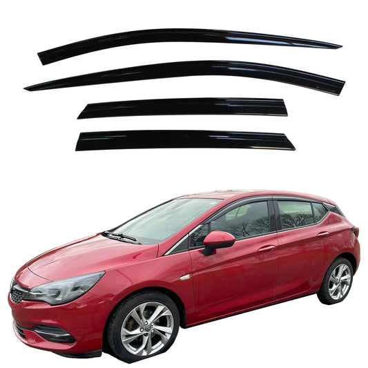 Auto Clover Wind Deflectors Set for Vauxhall Opel Astra K 2015 - 2022 (4 pieces)