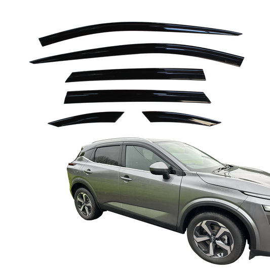 Auto Clover Wind Deflectors Set for Nissan Qashqai 2021+ (6 pieces)