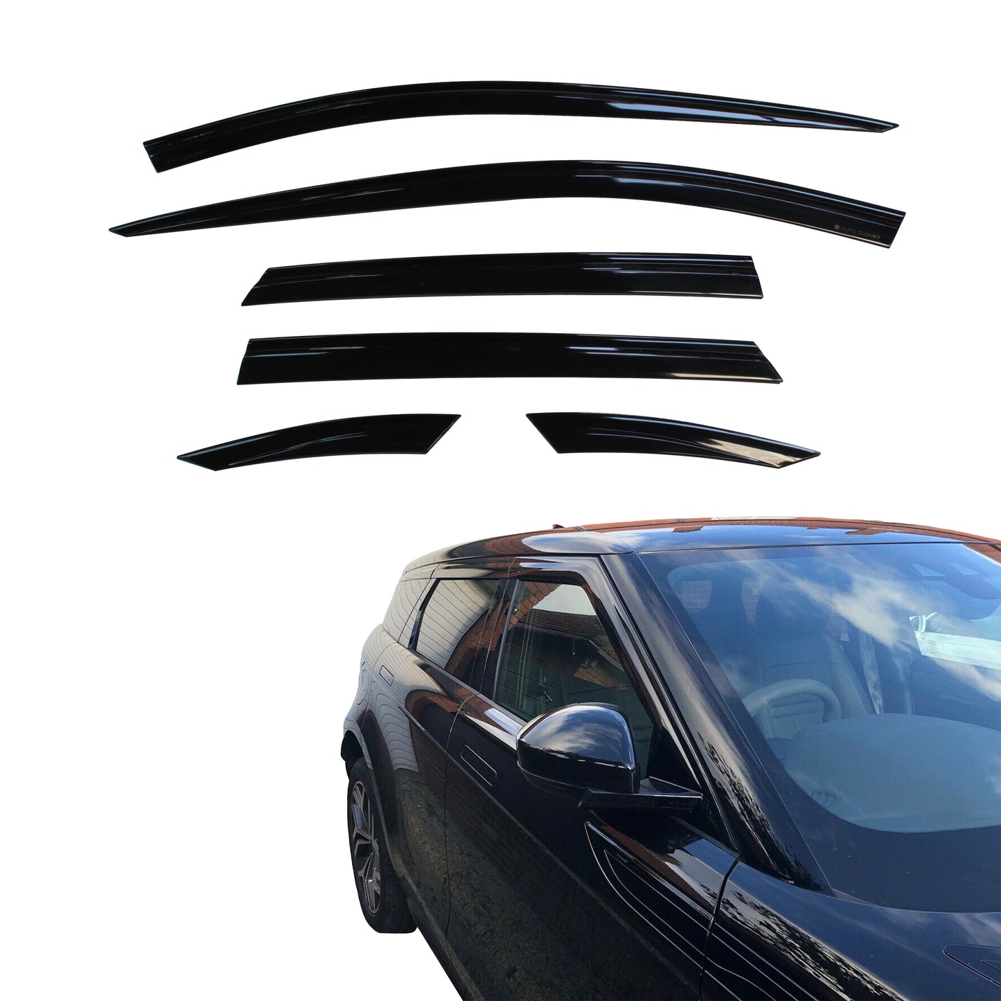 Auto Clover Wind Deflectors for Range Rover Evoque 2019+ MK2 (6 pcs)