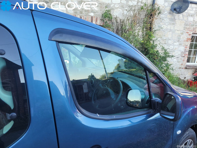 Auto Clover Wind Deflectors Set for Peugeot Partner 2008 - 2018 MK2 (2 Pieces)