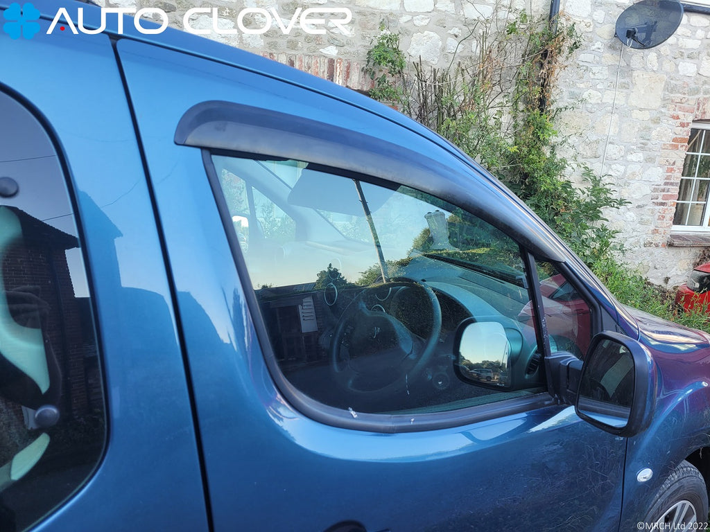 Auto Clover Wind Deflectors Set for Citroen Berlingo 2008 2018 MK2