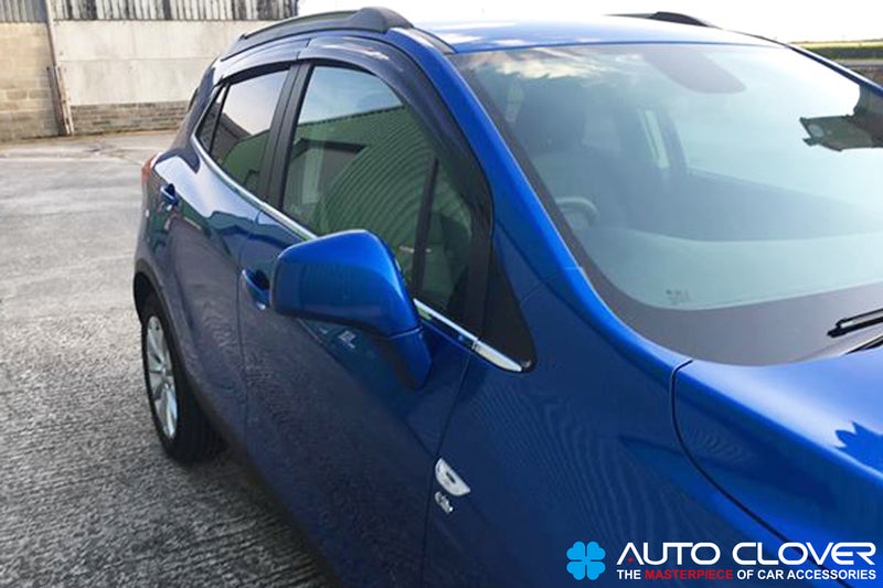 TO FIT RENAULT CLIO mk4 2012-2019 wind deflectors 4pc set TINTED