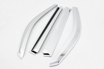 Auto Clover Chrome Wind Deflectors Set for Ssangyong Rodius (4 pieces)