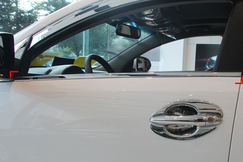 Auto Clover Chrome Side Window Frame Trim Cover Set for Kia Sportage 2010 - 2015
