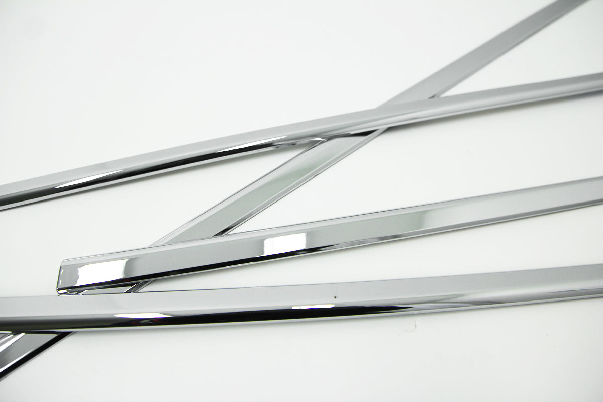 Auto Clover Chrome Side Door Window Frame Trim Set for Kia Carens 2006 - 2012