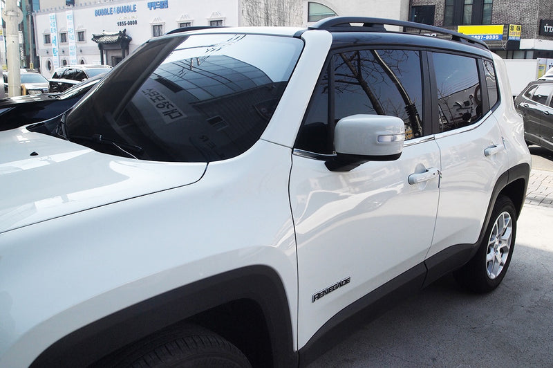 Auto Clover Chrome Side Window Trim Set for Jeep Renegade 2014+