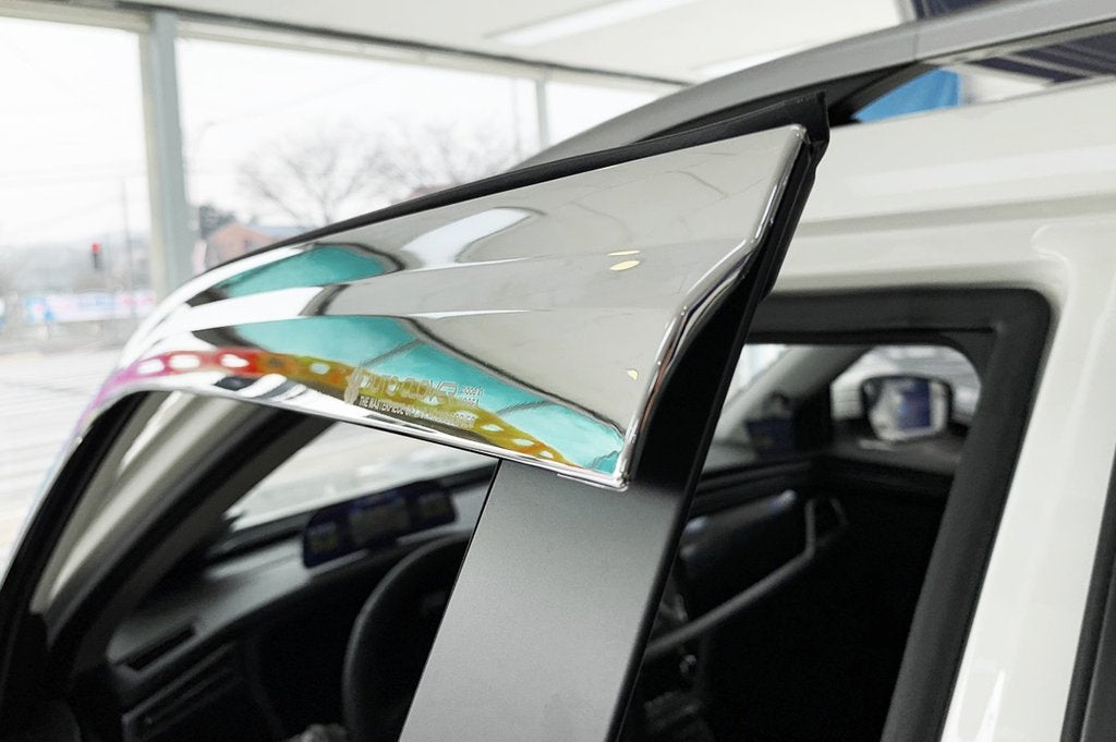 Auto Clover Chrome Wind Deflectors Set for Ssangyong KGM Korando 2019+ (6 pieces)
