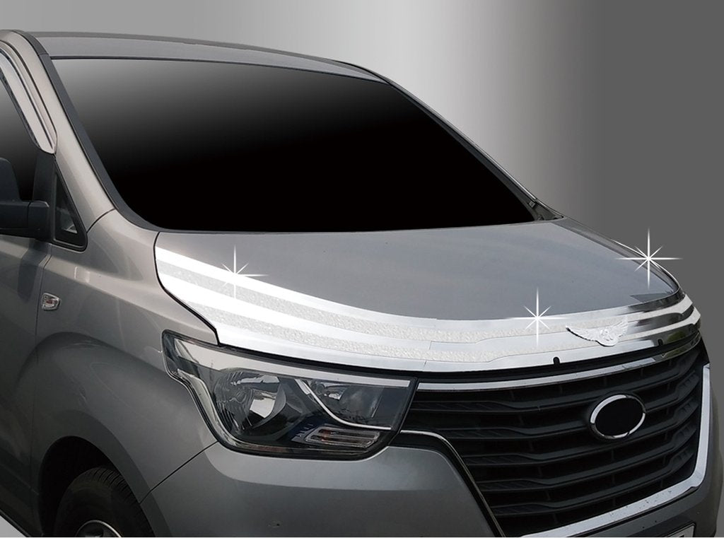Auto Clover Chrome Bonnet Guard Protector for Hyundai i800 / iLoad 2018+