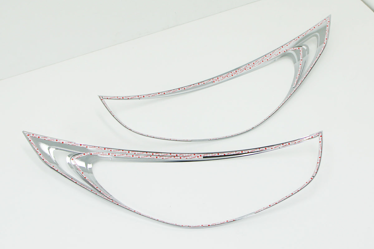 Auto Clover Chrome Headlight Trim Set for Hyundai IX35 2010 - 2015 - TYPE 1