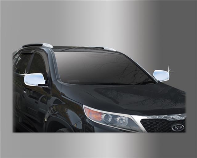 Auto Clover Chrome Wing Mirror Cover Trim for Kia Sorento 2010 - 2012 NON LED