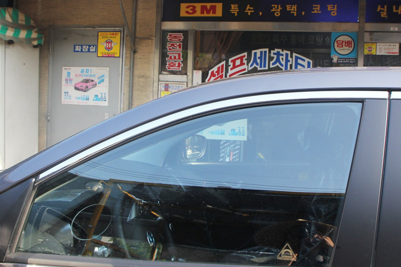 Auto Clover Chrome Side Window Top Frame Trim Cover for Hyundai IX35 2010 - 2015
