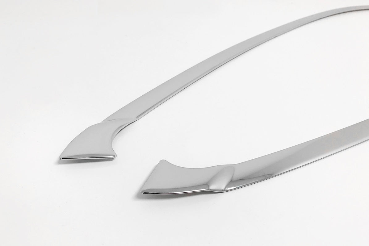 Auto Clover Chrome Side Window Top Frame Trim Cover Set for Mazda 2 2014+