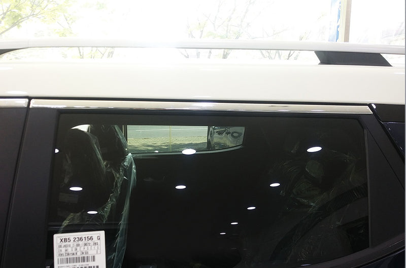 Auto Clover Chrome Side Window Top Frame Trim Cover for Ssangyong Tivoli 2014+