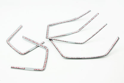 Auto Clover Chrome Tail Light Surrounds Trim Set for Chevrolet Orlando