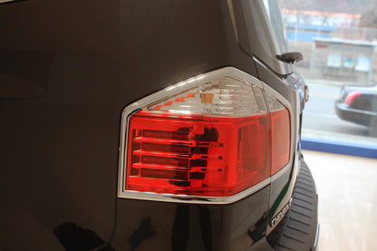 Auto Clover Chrome Tail Light Surrounds Trim Set for Chevrolet Orlando