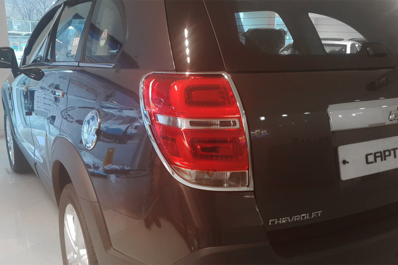 Auto Clover Chrome Tail Light Trim Set for Chevrolet Captiva 2013+