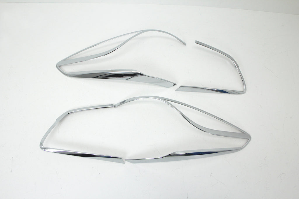 Auto Clover Chrome Tail Light Surrounds Trim Set for Kia Carens 2013+