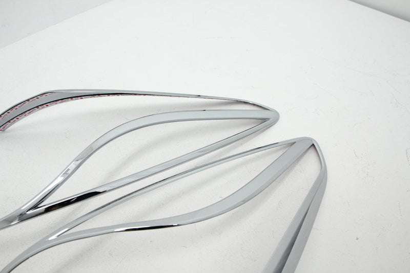 Auto Clover Chrome Tail Light Surrounds Trim Set for Kia Carens 2013+