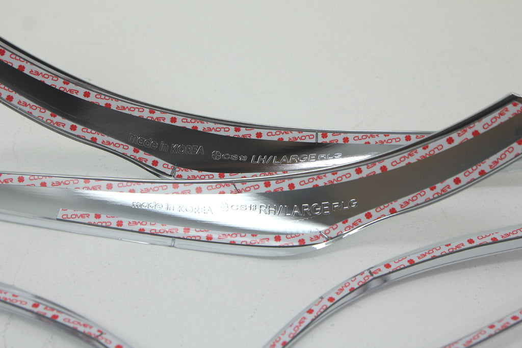 Auto Clover Chrome Tail Light Surrounds Trim Set for Kia Carens 2013+