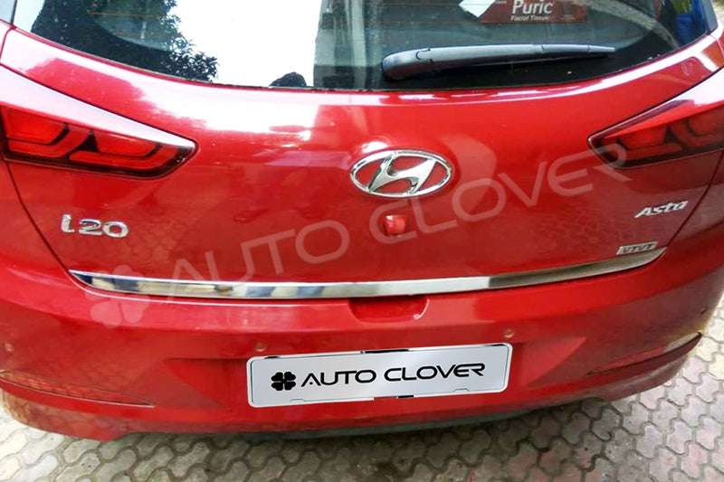 Auto Clover Chrome Boot Trunk Trim Set for Hyundai i20 2015 - 2019