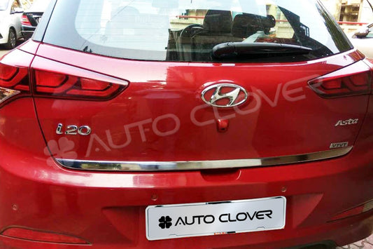 Auto Clover Chrome Boot Trunk Trim Set for Hyundai i20 2015 - 2019