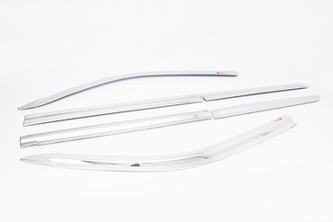 Auto Clover Chrome Wind Deflectors for Toyota Land Cruiser 150 2009+ 6pcs