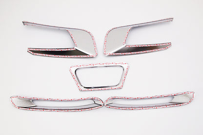 Auto Clover Chrome Front/Rear Fog/Brake Light Trim for Ssangyong Tivoli 2014-19