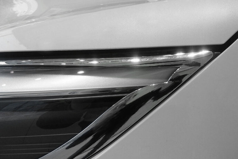 Auto Clover Chrome Headlight Lamp Trim Set for Kia Picanto 2017+