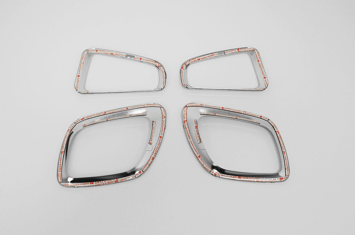 Auto Clover Chrome Front and Rear Fog Light Trim Set for Kia Picanto 2015 - 2016