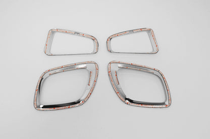 Auto Clover Chrome Front and Rear Fog Light Trim Set for Kia Picanto 2015 - 2016