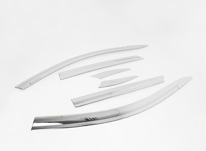 Auto Clover Chrome Wind Deflectors Set for Mazda CX-3 2015+ (6 pieces)